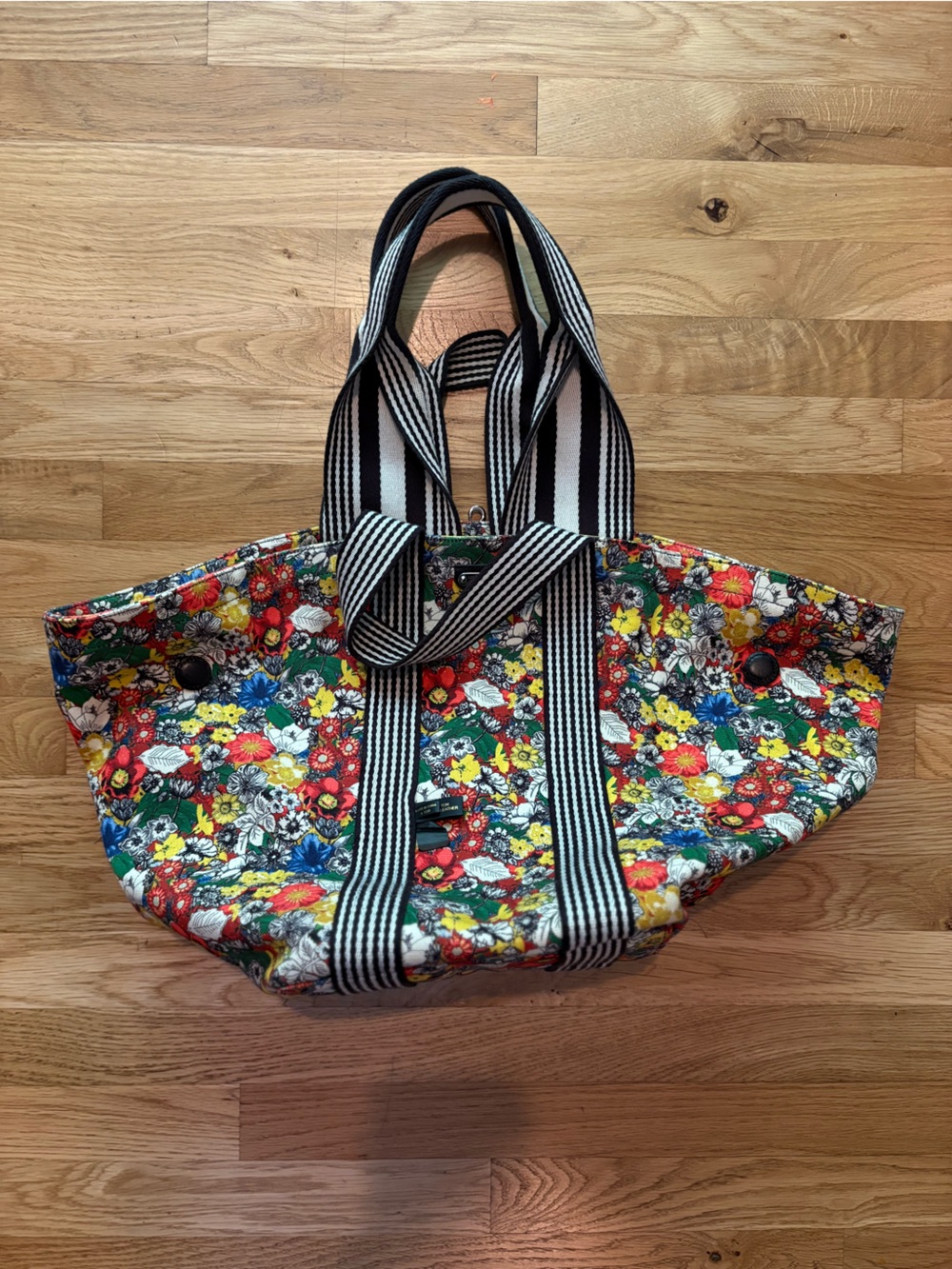 Rebecca Minkoff Fan Canvas Floral Tote Bag